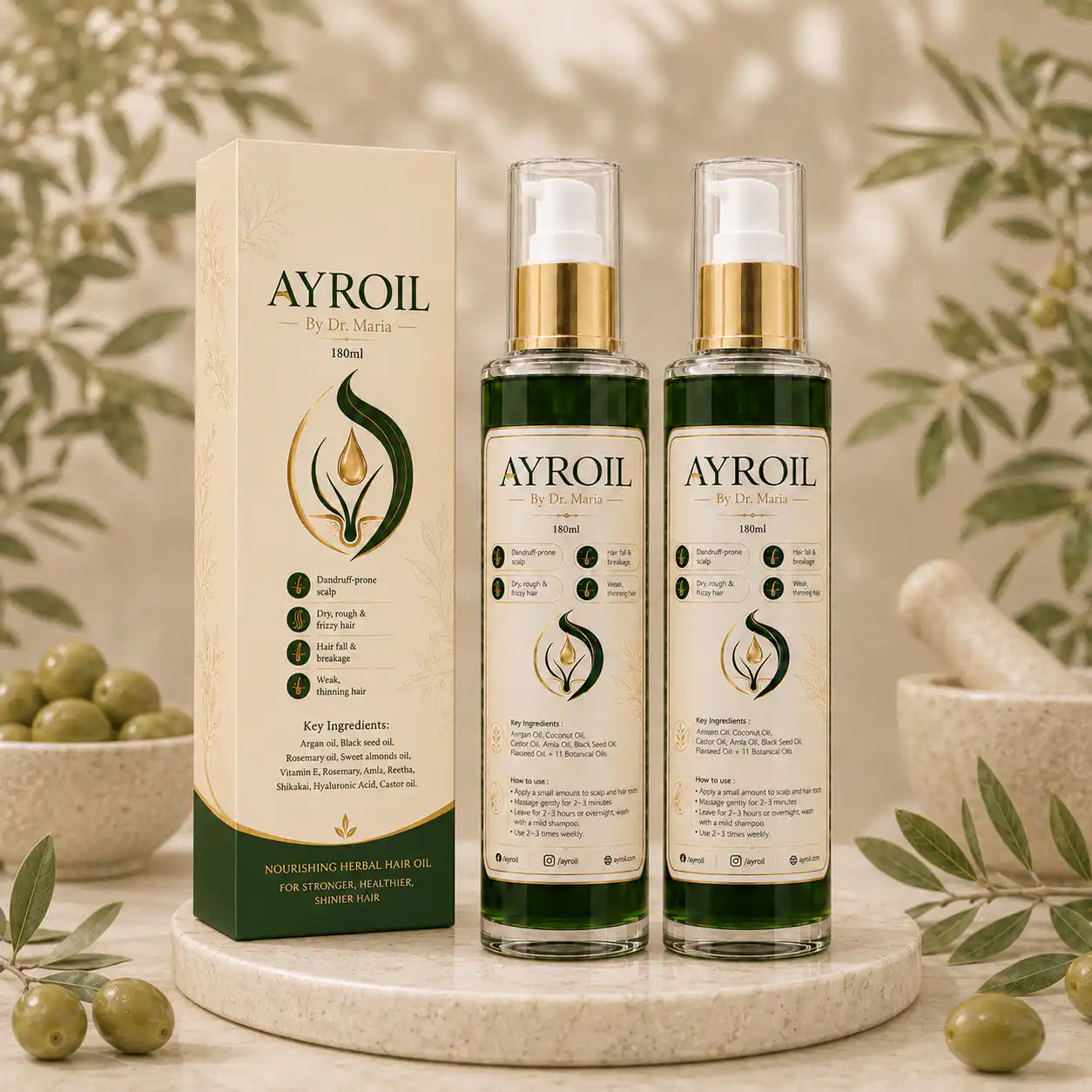 Ayroil Nourishing Hair Oil - Pack of 2