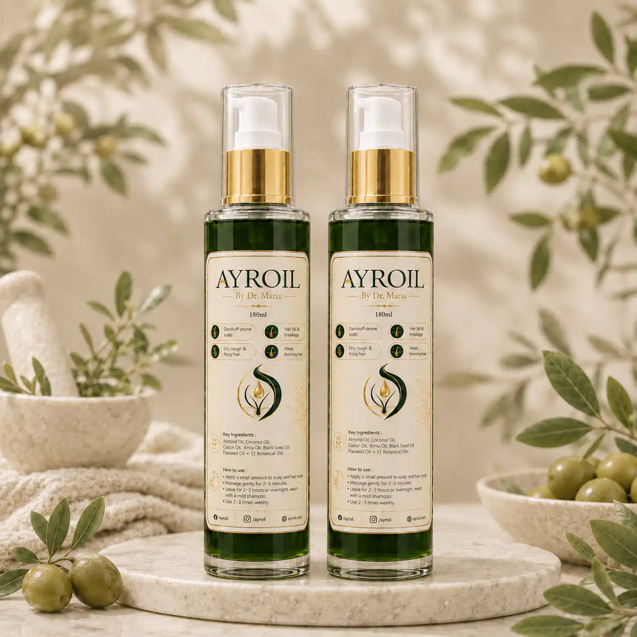 Ayroil Nourishing Hair Oil - Pack of 2