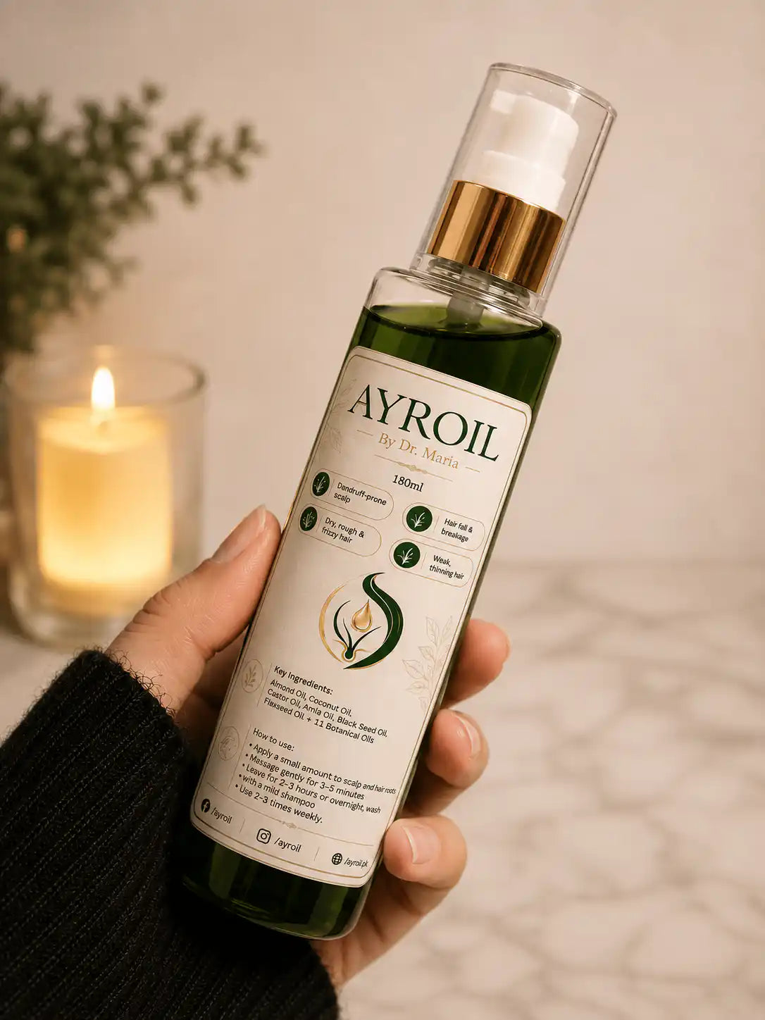 Ayroil Nourishing Hair Oil - 180ml